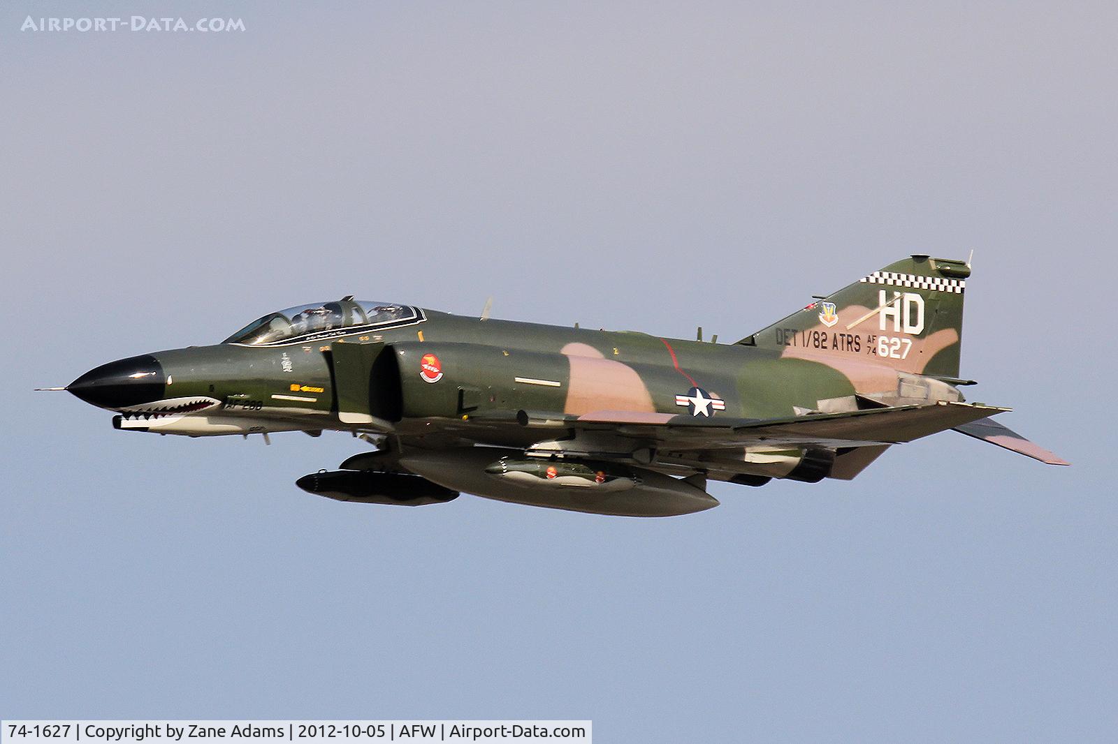 74-1627, McDonnell Douglas QF-4E Phantom II C/N 4857, USAF F-4 Phantom at the 2012 Alliance Airshow - Fort Worth, TX