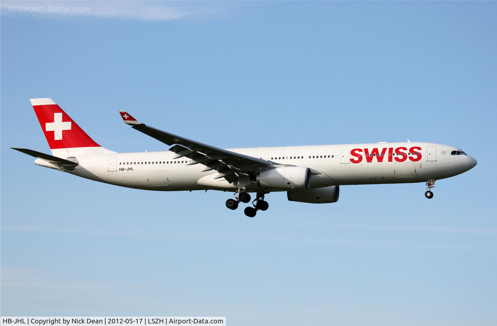 HB-JHL, 2011 Airbus A330-343X C/N 1290, LSZH/ZRH