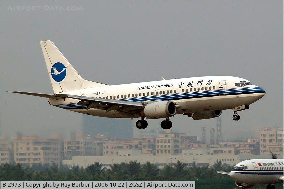 B-2973, 1996 Boeing 737-505 C/N 26336, Boeing 737-505 [26336] (Xiamen Airlines) Shenzhen-Baoan~B 22/10/2006