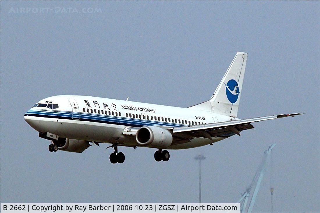 B-2662, 1993 Boeing 737-3Q8 C/N 24988, Boeing 737-3Q8 [24988] (Xiamen Airlines) Shenzhen-Baoan~B 23/10/2006