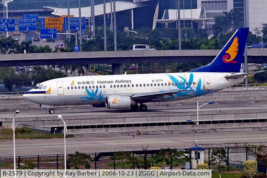 B-2579, Boeing 737-33A C/N 25505, Boeing 737-33A [25505] (Hainan Airlines) Guangzhou-Baiyun~B 23/10/2006