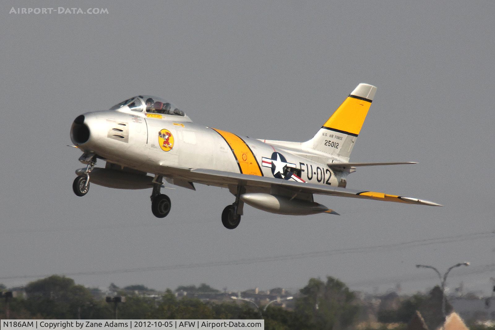 N186AM, 1952 North American F-86F Sabre C/N 191-708, At the 2012 Alliance Airshow - Fort Worth, TX