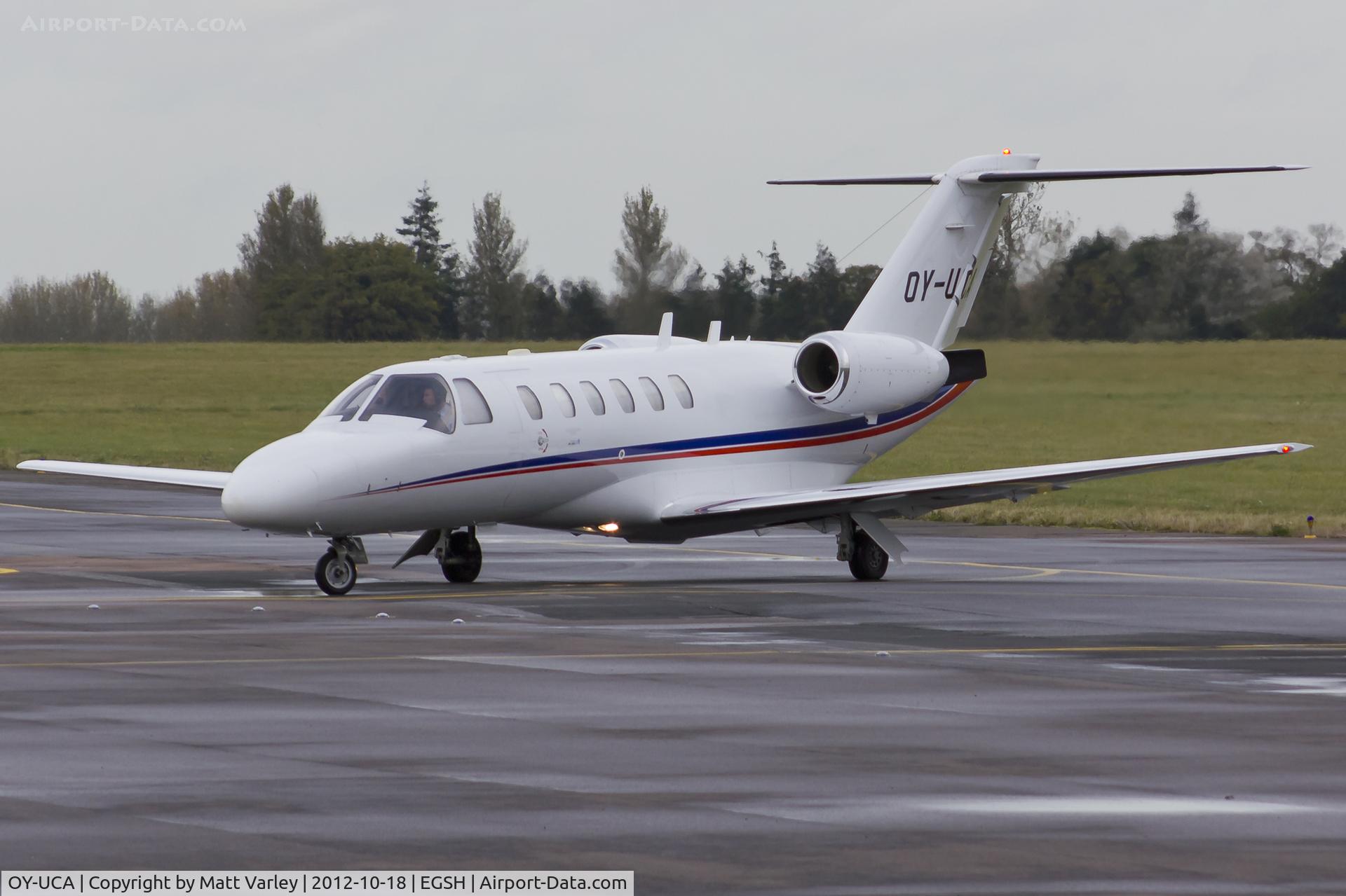 OY-UCA, 2004 Cessna 525A CitationJet CJ2 C/N 525A-0209, Arriving at SaxonAir.