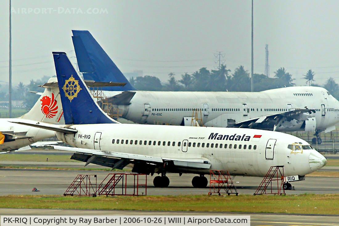 PK-RIQ, 1983 Boeing 737-291 C/N 23023, Boeing 737-291 [23023] (Mandala Airlines) Jakarta - Soekarno Hatta International~PK 26/10/2006