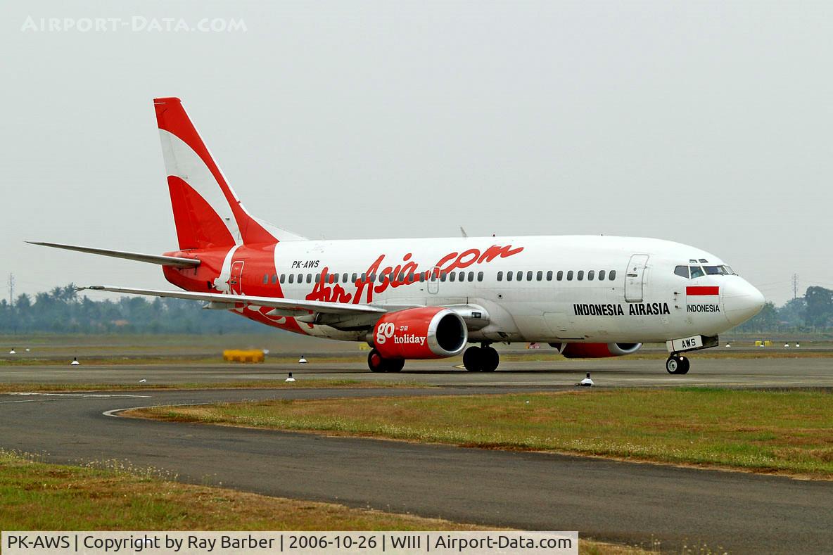 PK-AWS, 1990 Boeing 737-3S1 C/N 24856, Boeing 737-3S1 [24856] (Air Asia) Jakarta-Soekarno Hatta Int~PK 26/10/2006