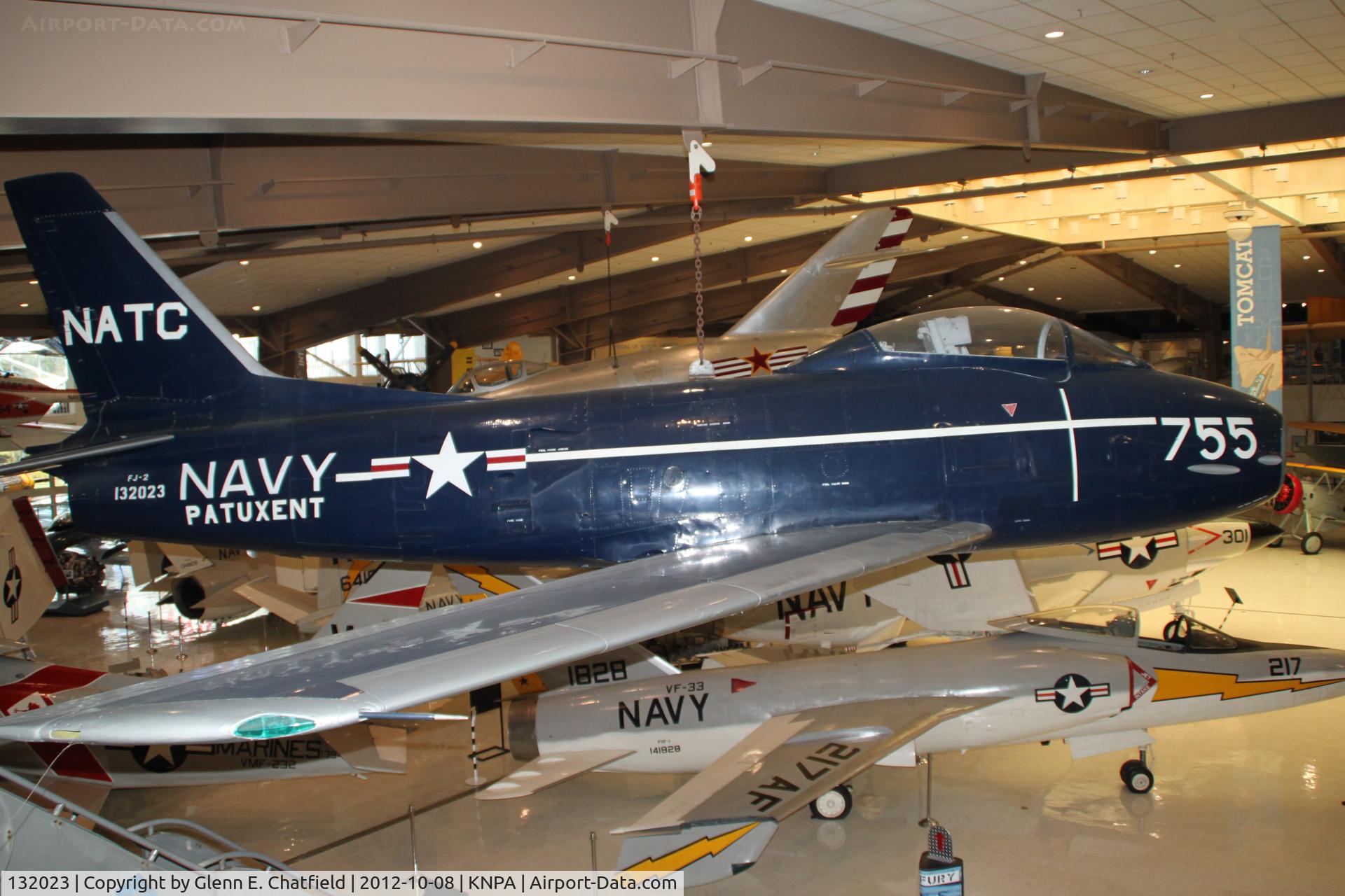 132023, North American FJ-2 Fury C/N Not found 132023, Naval Aviation Museum