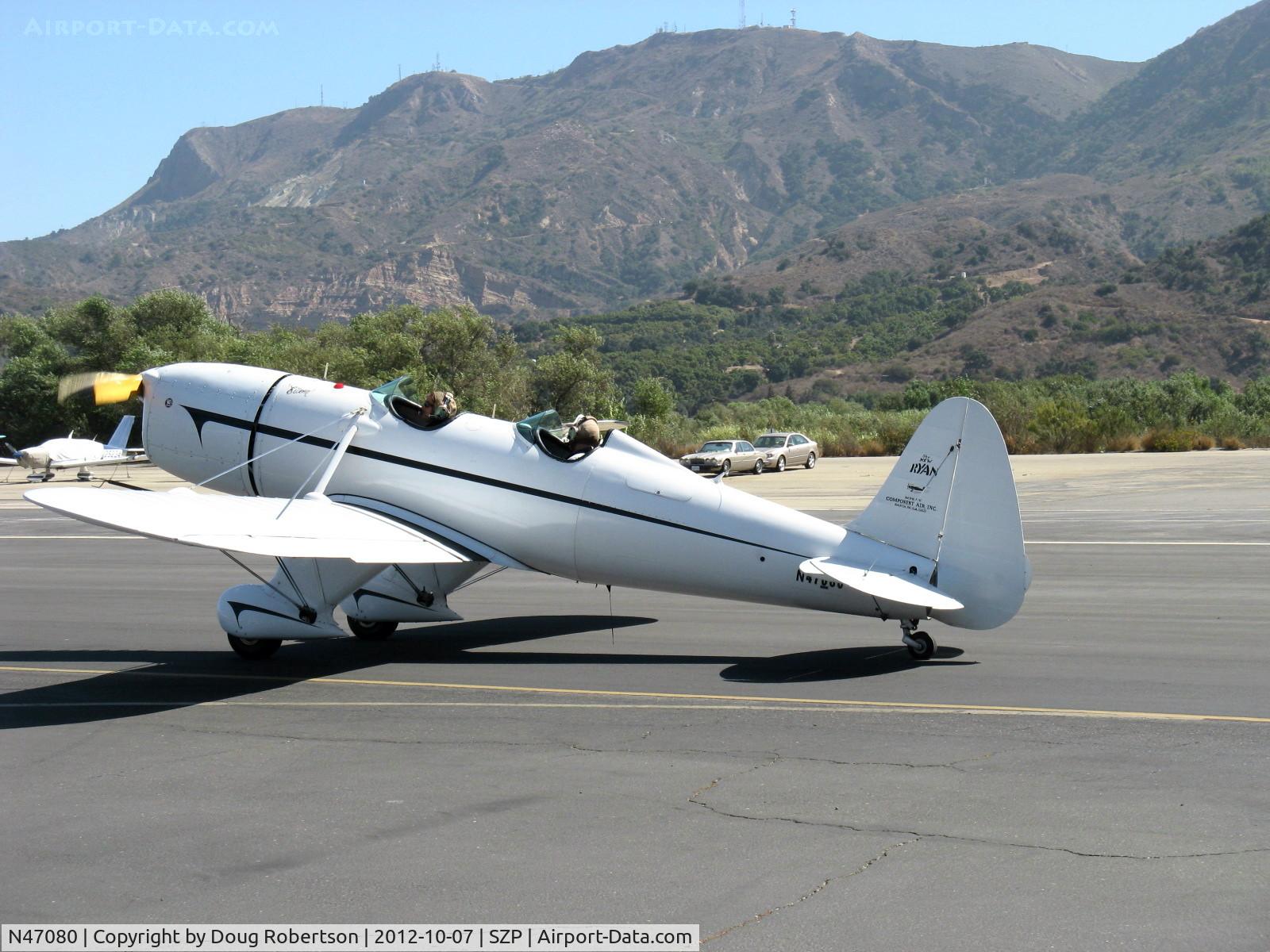 N47080, 1942 Ryan Aeronautical ST3KR C/N 1391, 1942 Ryan Aeronautical ST-3kR 'Eileen', Fairchild 6-410 inverted inline 165 Hp, Experimental class, taxi to 22