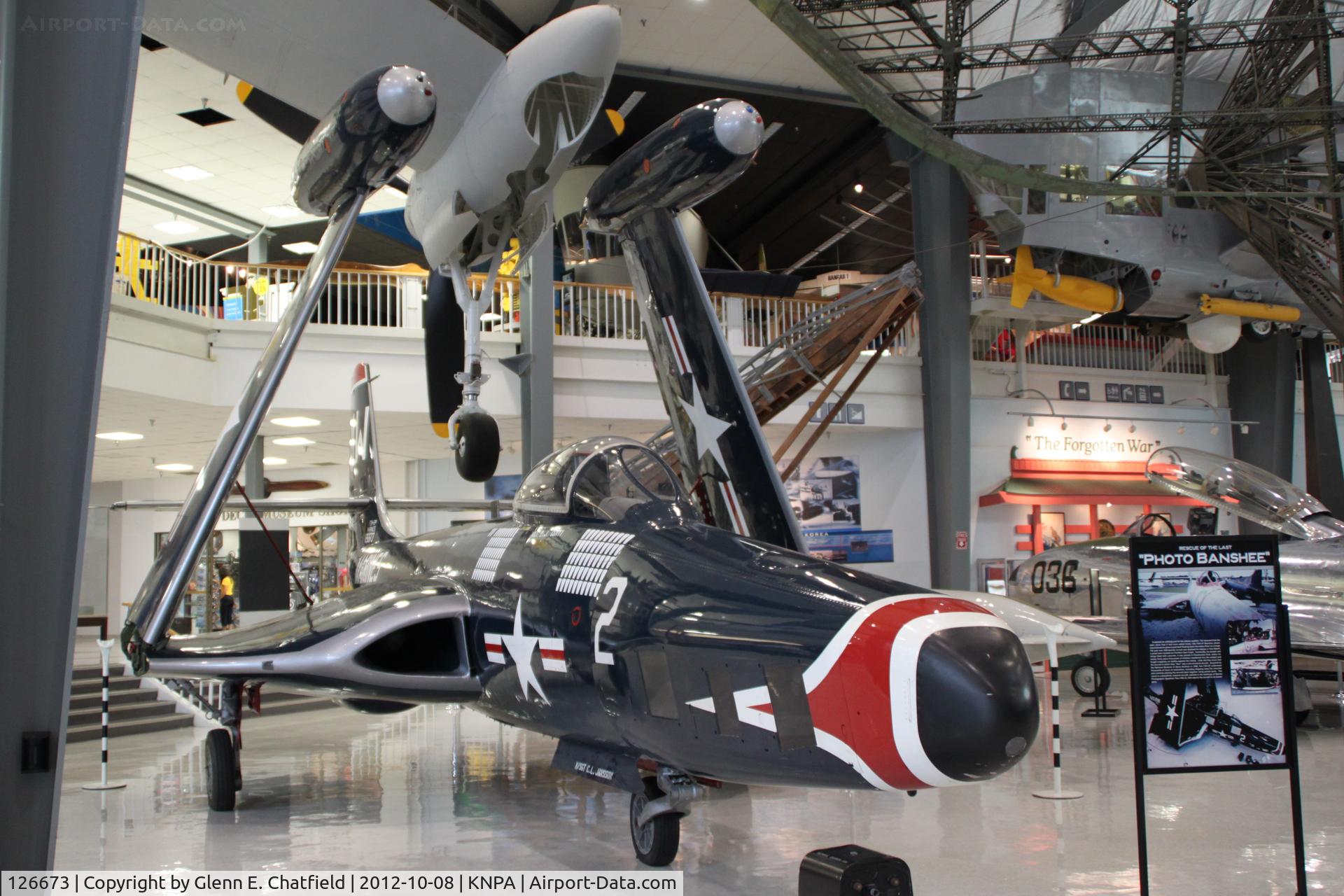126673, McDonnell F2H-2P Banshee C/N Not found 126673, Naval Aviation Museum