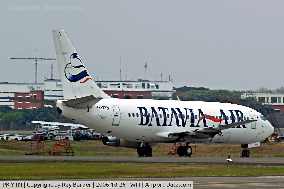PK-YTN, 1982 Boeing 737-217 C/N 22659, Boeing 737-217 [22659] (Batavia Air) Jakarta-Soekarno Hatta International~PK 26/10/2006