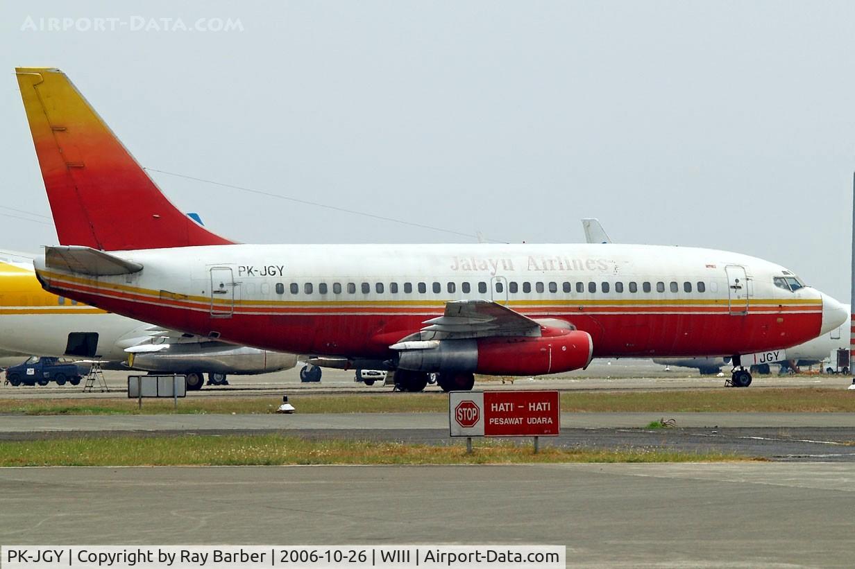 PK-JGY, 1979 Boeing 737-236 C/N 21791, Boeing 737-236 [21791] (Jatayu Air) Jakarta-Soekarno Hatta Int~PK 26/10/2006