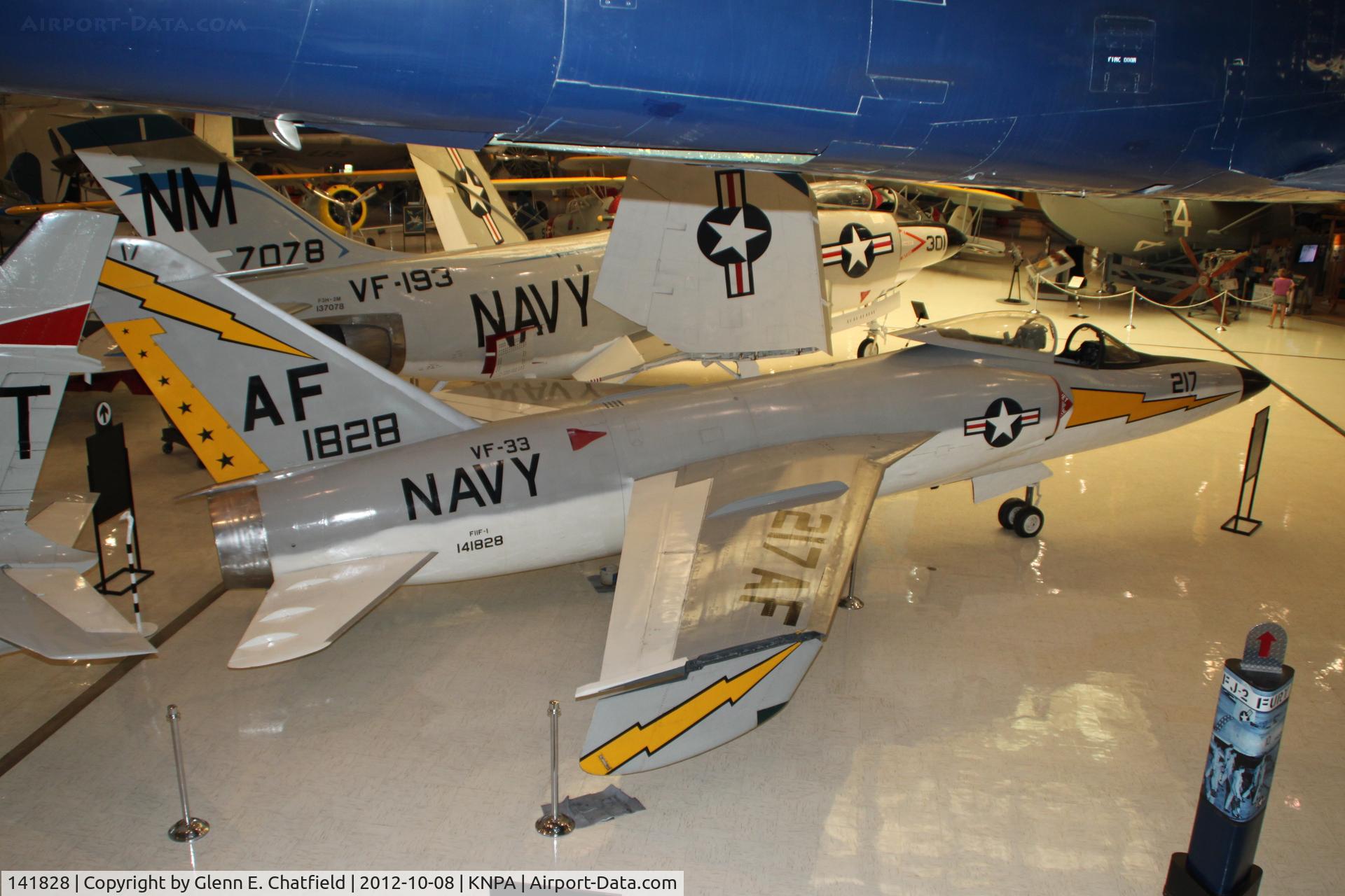 141828, Grumman F11F-1 Tiger C/N 145, Naval Aviation Museum