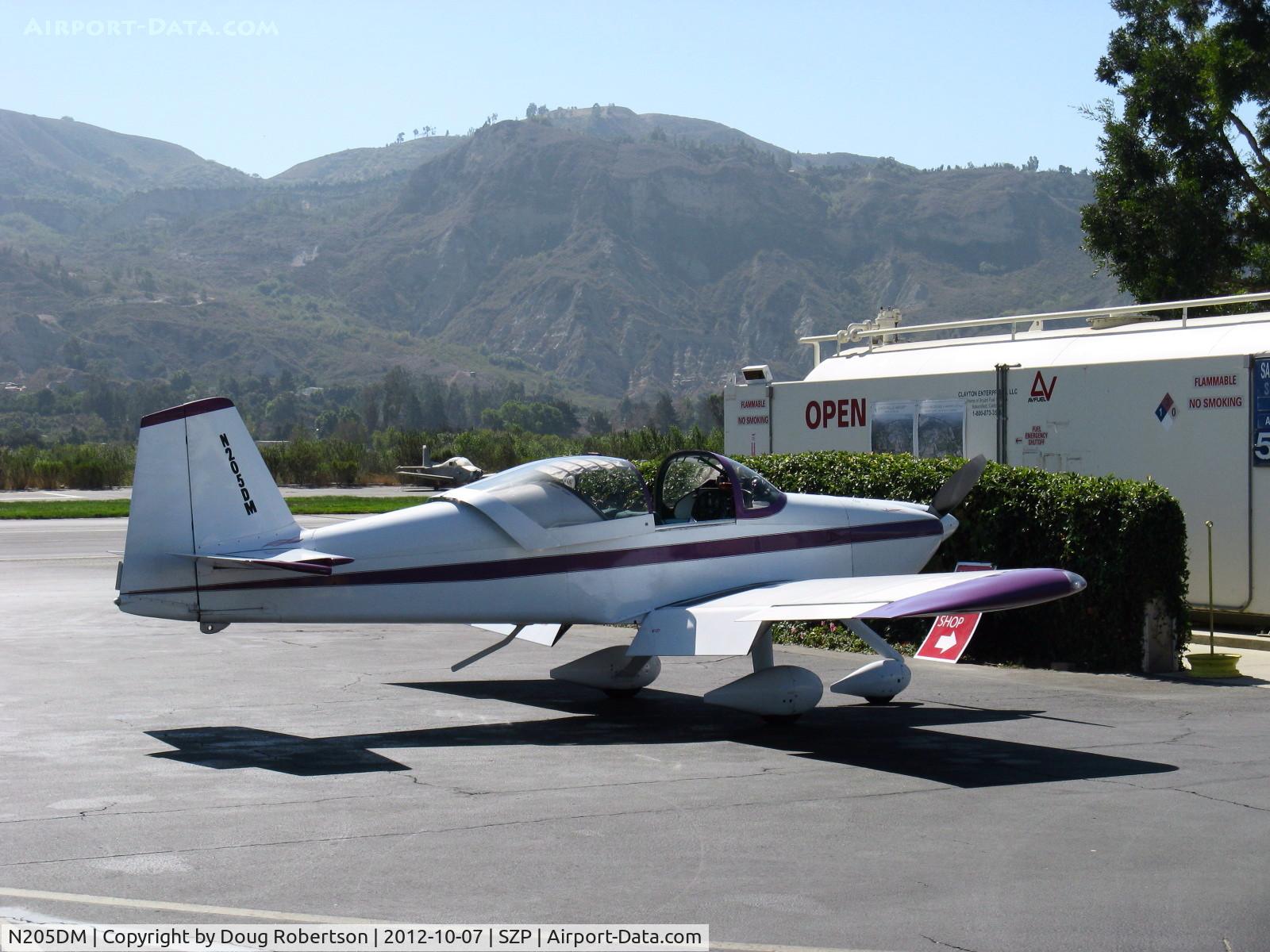 N205DM, 1999 Vans RV-6A C/N 60205, 1999 McMullen VAN's RV-6A. Lycoming O&VO-360 180 Hp, refueling