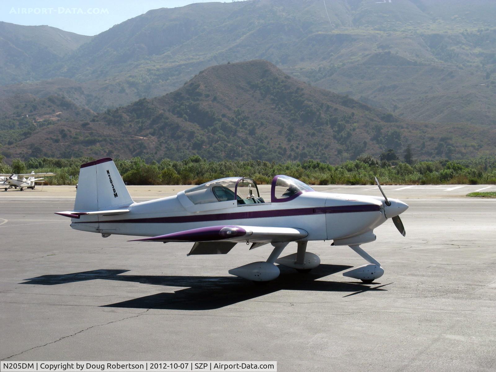 N205DM, 1999 Vans RV-6A C/N 60205, 1999 McMullen VAN's RV-6A, Lycoming O&VO-360 180 Hp
