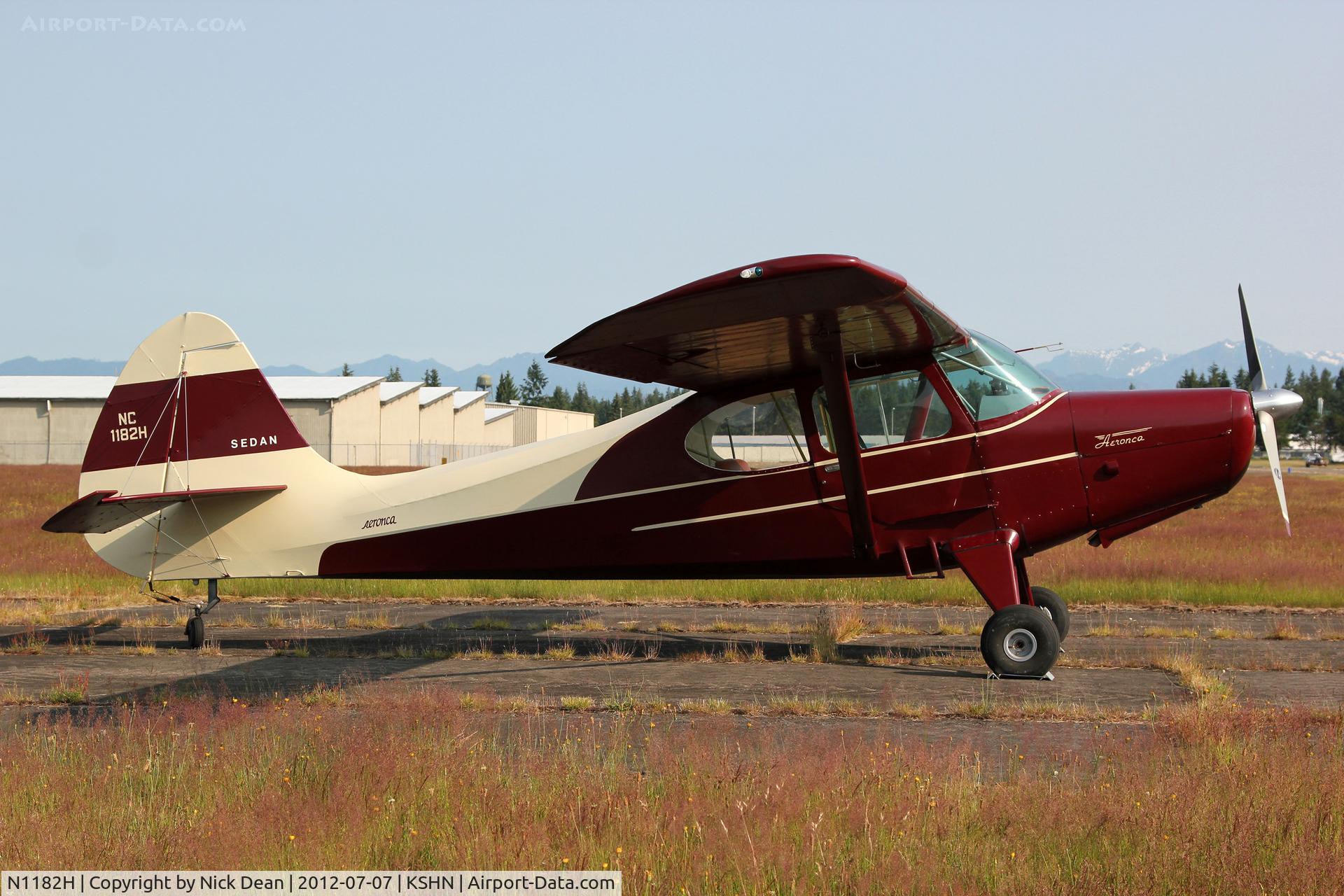 N1182H, 1948 Aeronca 15AC Sedan C/N 15AC-192, KSHN/SHN