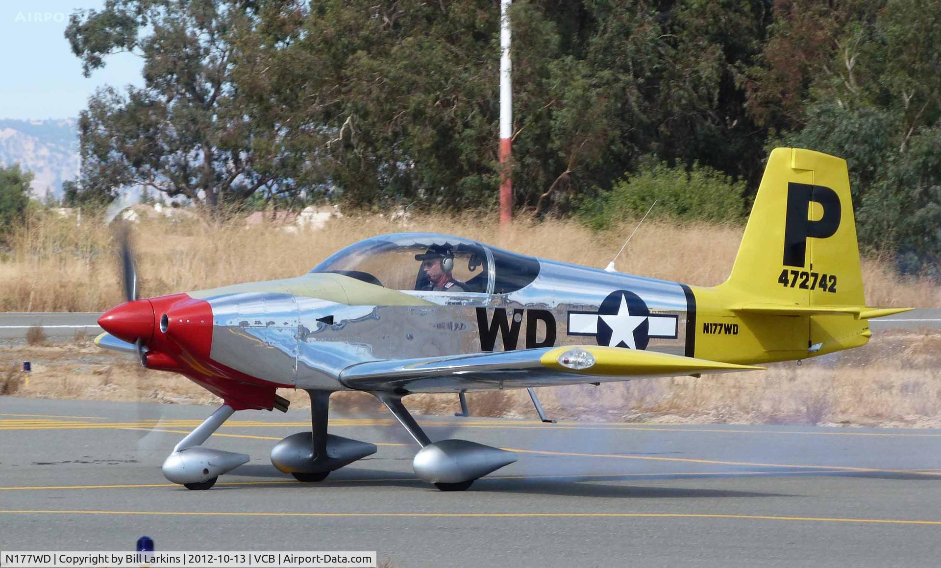 N177WD, Vans RV-7A C/N 72742, Participating in Mustang Day.