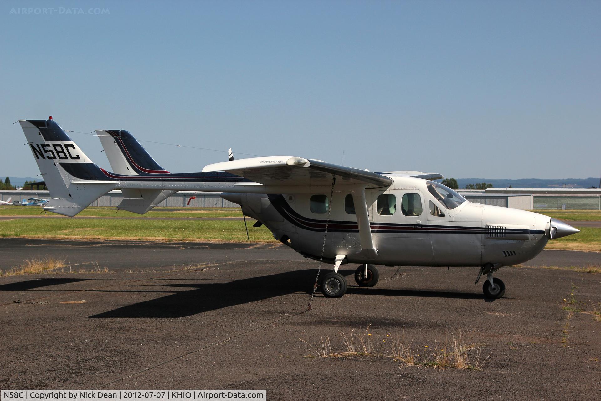 N58C, 1973 Cessna T337G Turbo Super Skymaster C/N P3370102, KHIO/HIO