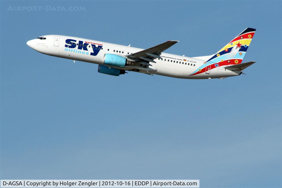 D-AGSA, 2000 Boeing 737-883 C/N 28323, Skywards to a mediterranean destination.....