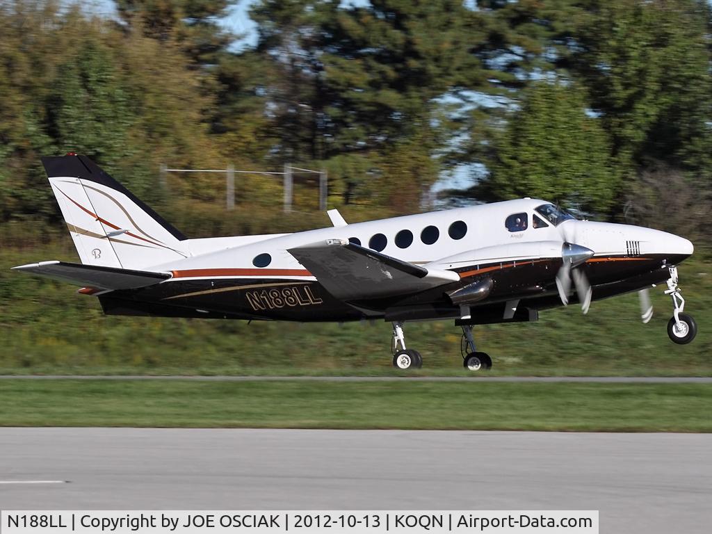 N188LL, 1981 Beech B100 King Air C/N BE-119, Leaving Brandywine