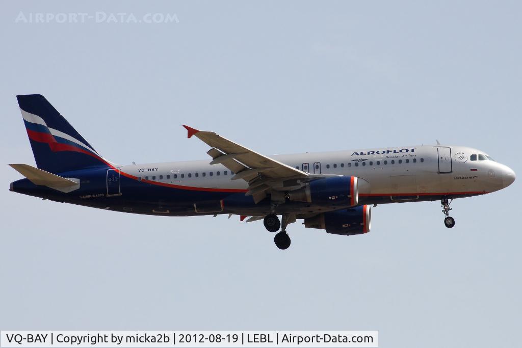 VQ-BAY, 2009 Airbus A320-214 C/N 3786, Landing