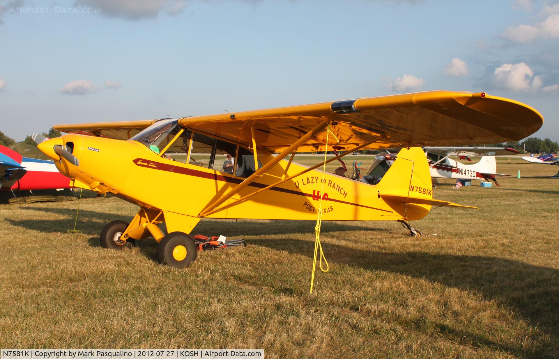N7581K, 1950 Piper PA-18-105 Super Cub C/N 18-298, Piper PA-18-105 Special