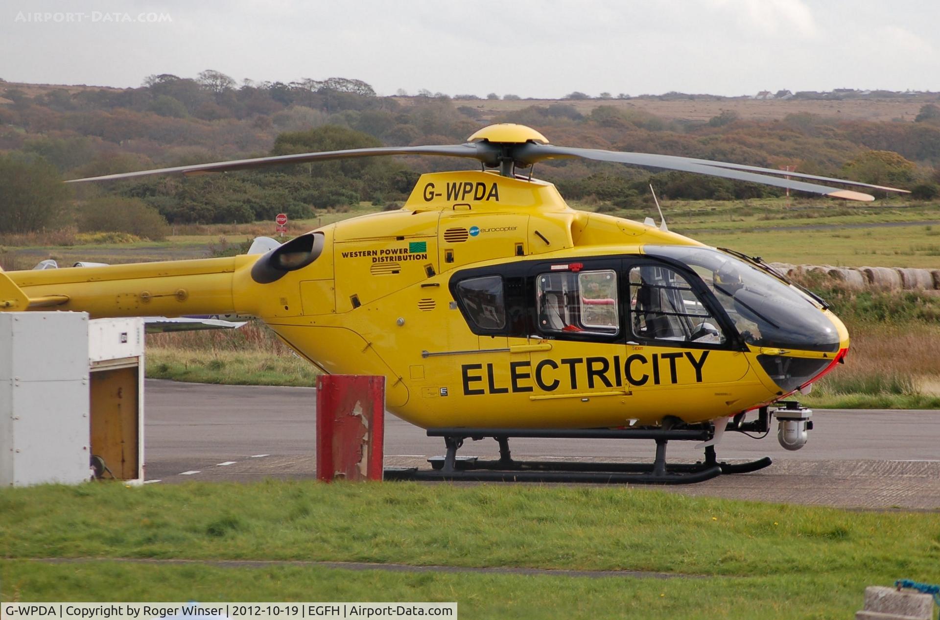 G-WPDA, 1999 Eurocopter EC-135P-1 C/N 0109, Visiting helicopter operated by Western Power Distribution Helicopter Unit based at Bristol International Airport. Previously registered D-HIPT.