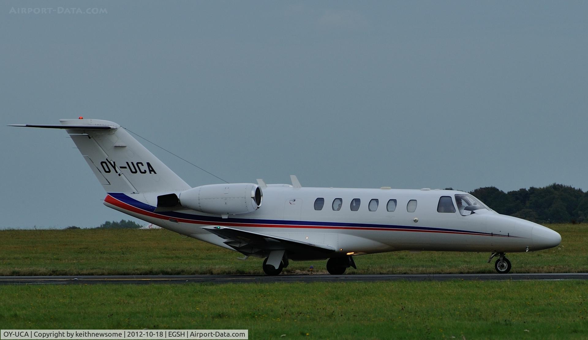OY-UCA, 2004 Cessna 525A CitationJet CJ2 C/N 525A-0209, Arriving in the early evening.