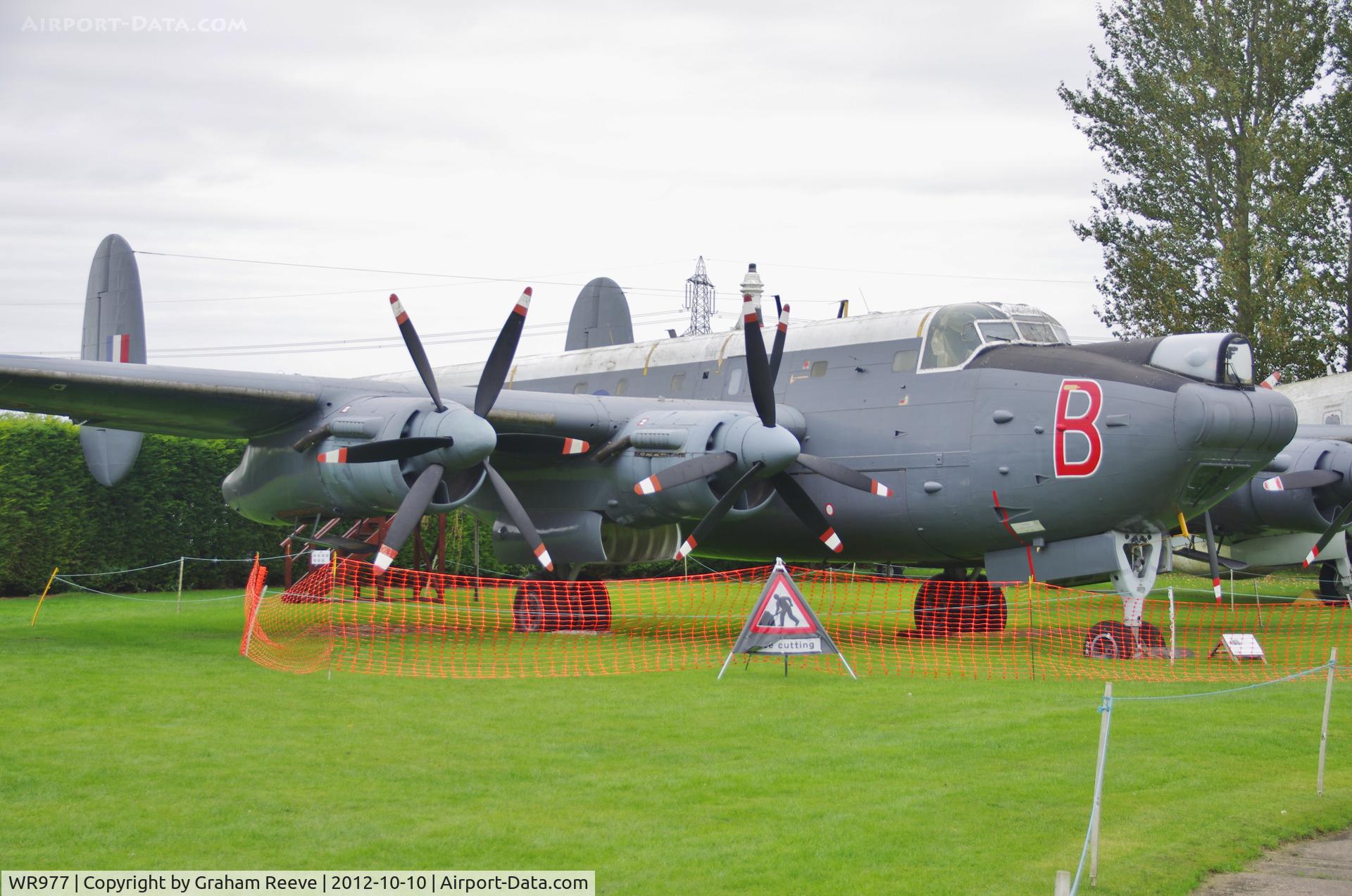 WR977, Avro 716 Shackleton MR.3 C/N Not found WR977, Preserved at the Newark Air Museum.