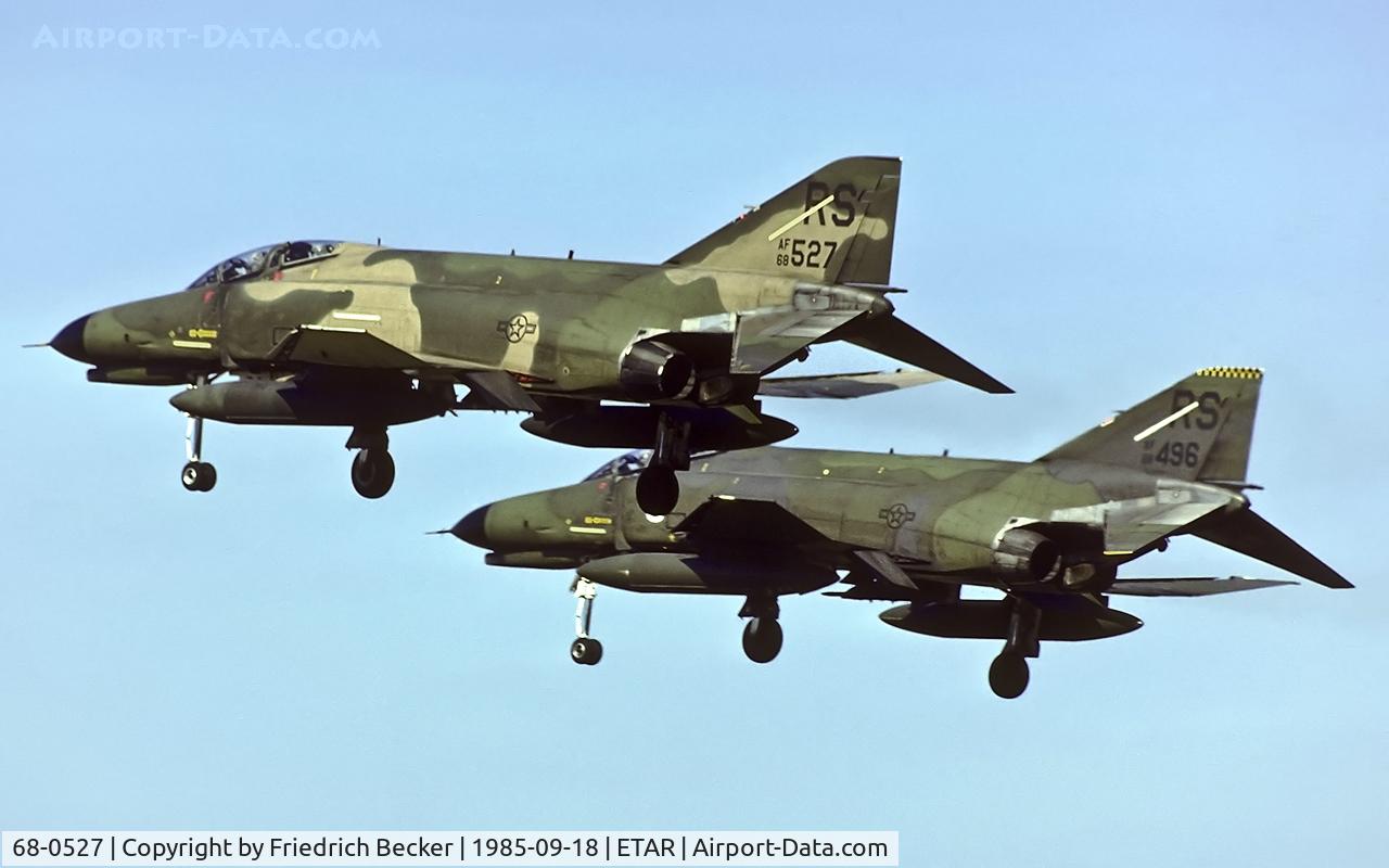 68-0527, 1968 McDonnell Douglas F-4E Phantom II C/N 3725, on final RW27
