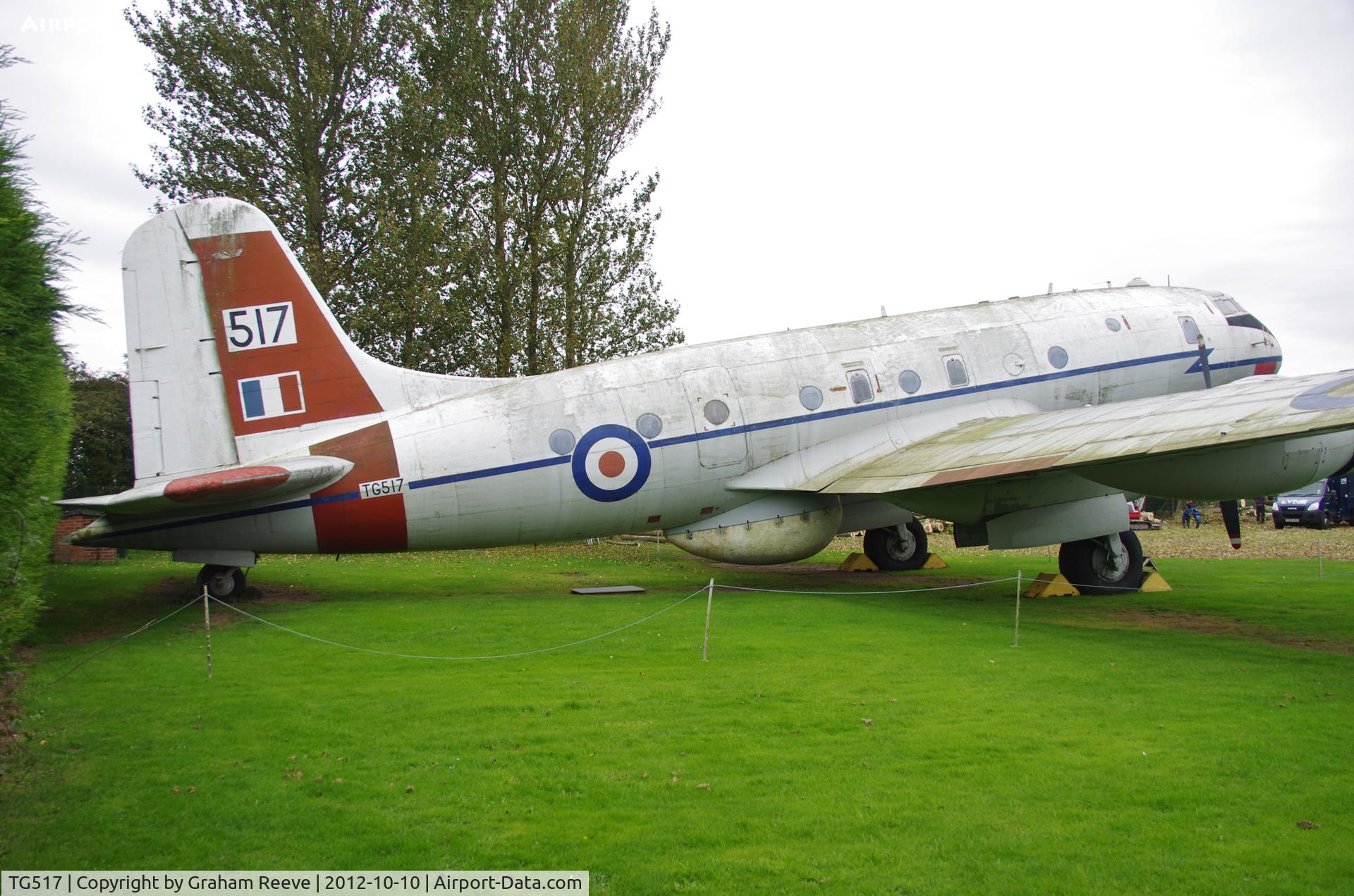 TG517, 1948 Handley Page Hastings T.5 C/N HP67/21, Preserved at the Newark Air Museum.