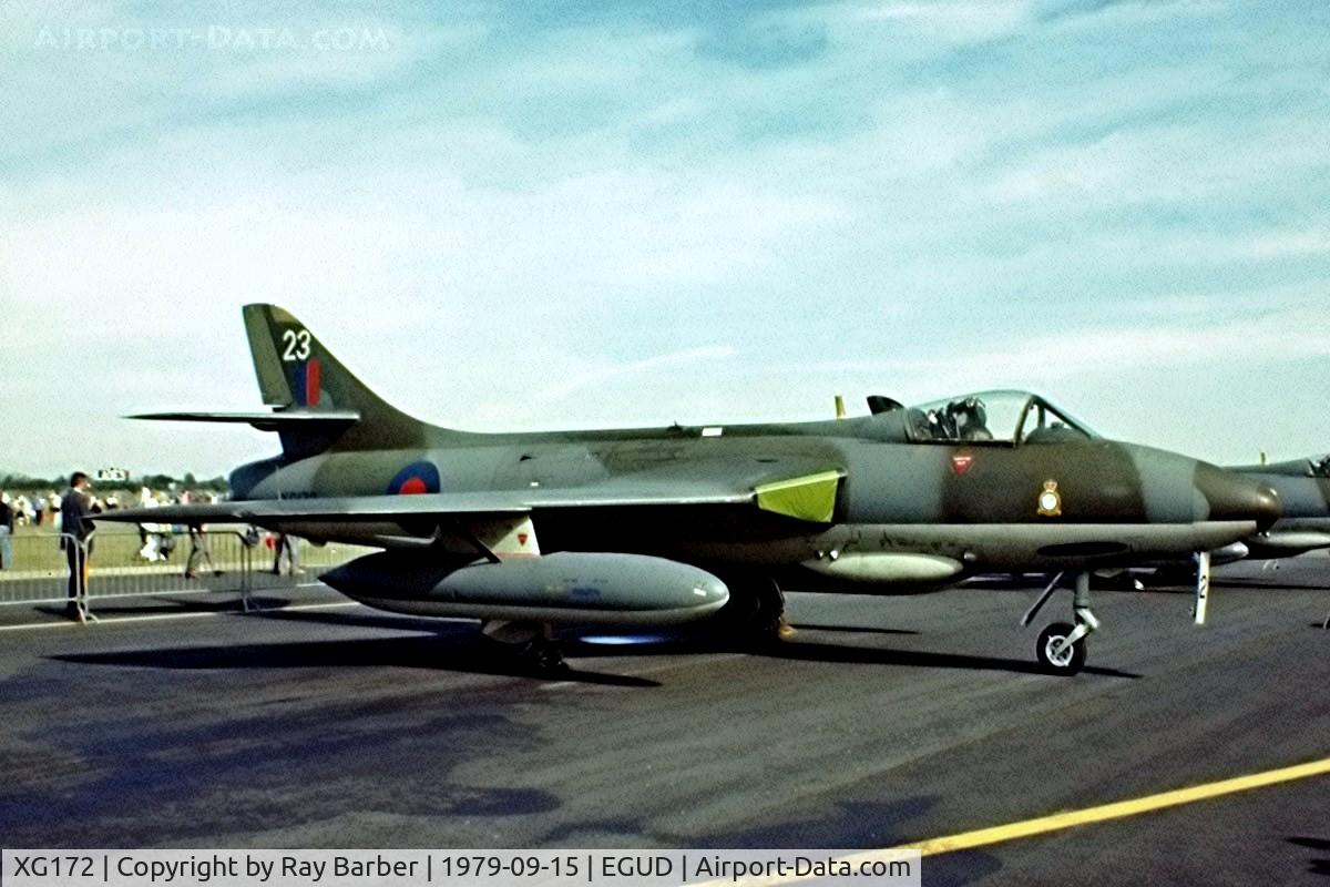 XG172, Hawker Hunter F.6A C/N 41H/680009, Hawker Hunter F.6A [Unknown] RAF Abingdon~G 15/09/1979