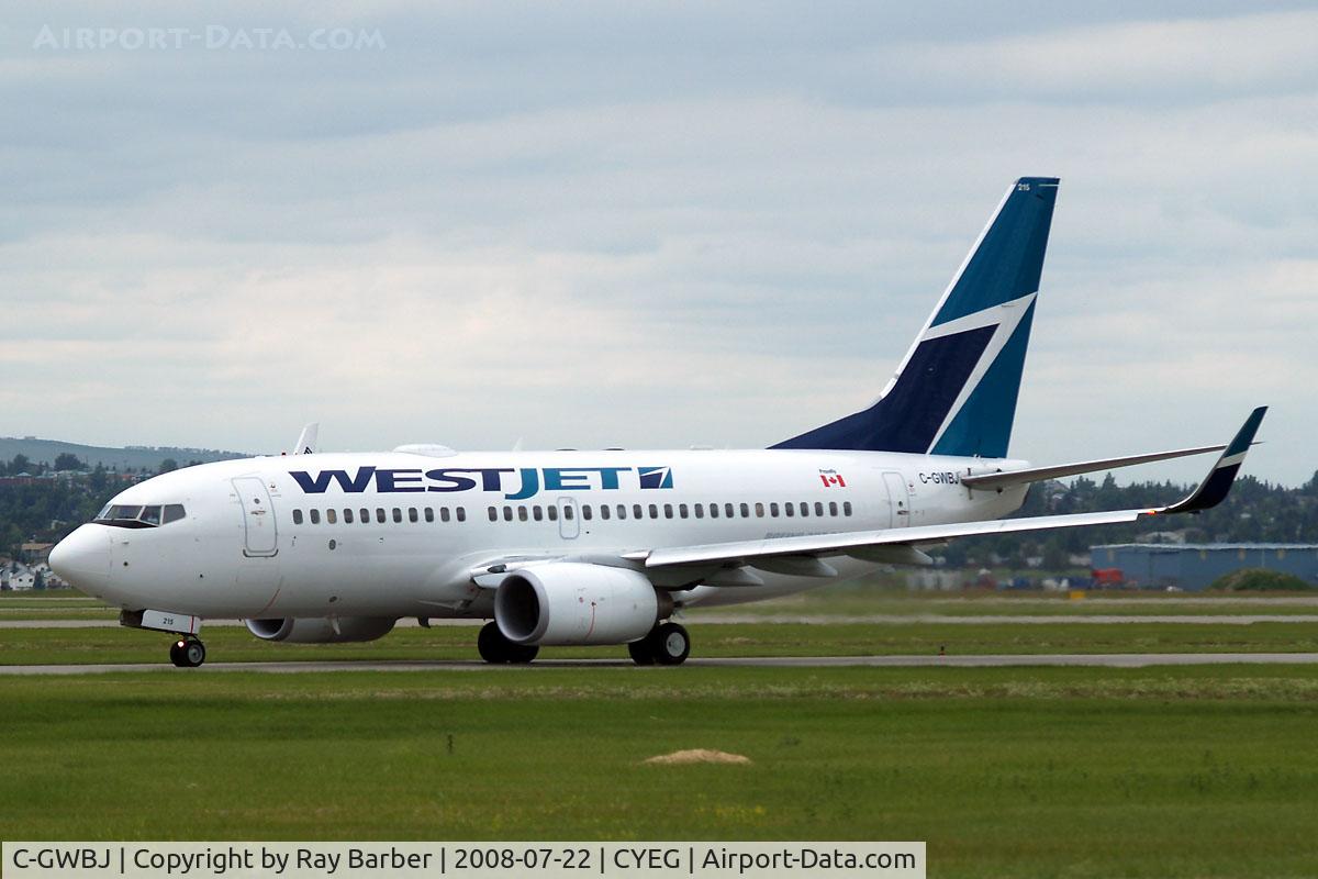 C-GWBJ, 2003 Boeing 737-7CT C/N 32754, Boeing 737-7CT [32754] (Westjet) Edmonton Int~C 22/07/2008