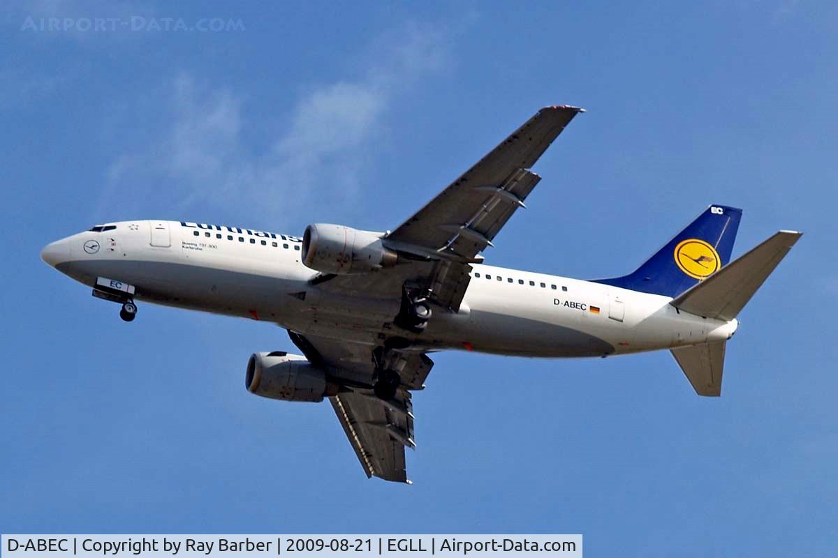 D-ABEC, 1991 Boeing 737-330 C/N 25149, Boeing 737-330 [25149] (Lufthansa) Home~G 21/08/2009