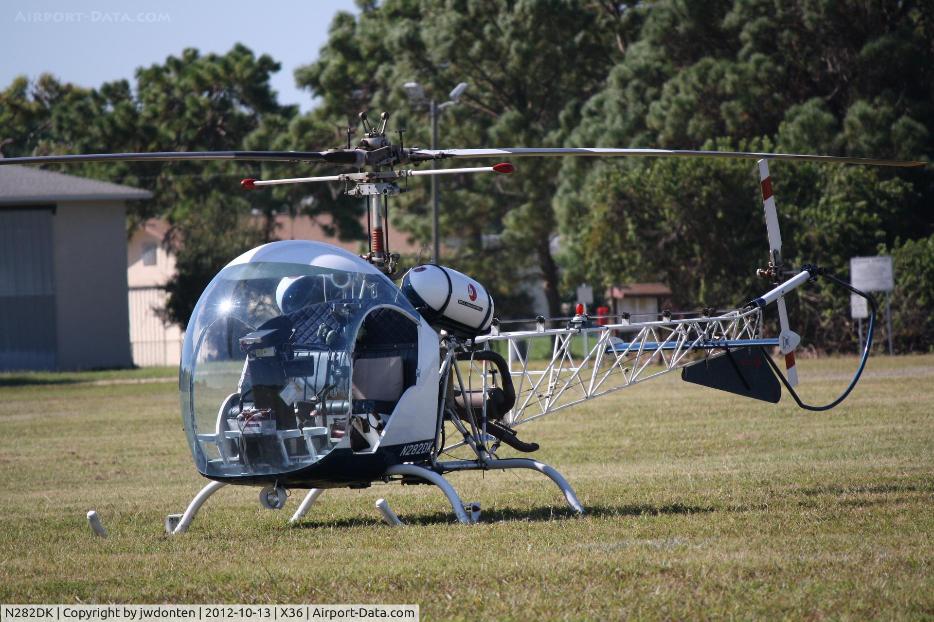 N282DK, 1958 Bell 47G-2 C/N 2255, Bell 47G-2 (N282DK) sits on display at Buchan Airport