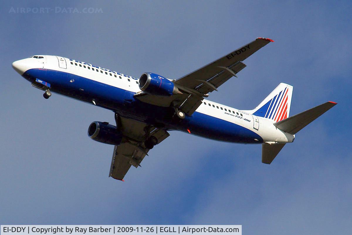 EI-DDY, 1991 Boeing 737-4Y0 C/N 24904, Boeing 737-4Y0 [24904] (Transaero) Home~G 26/11/2009
