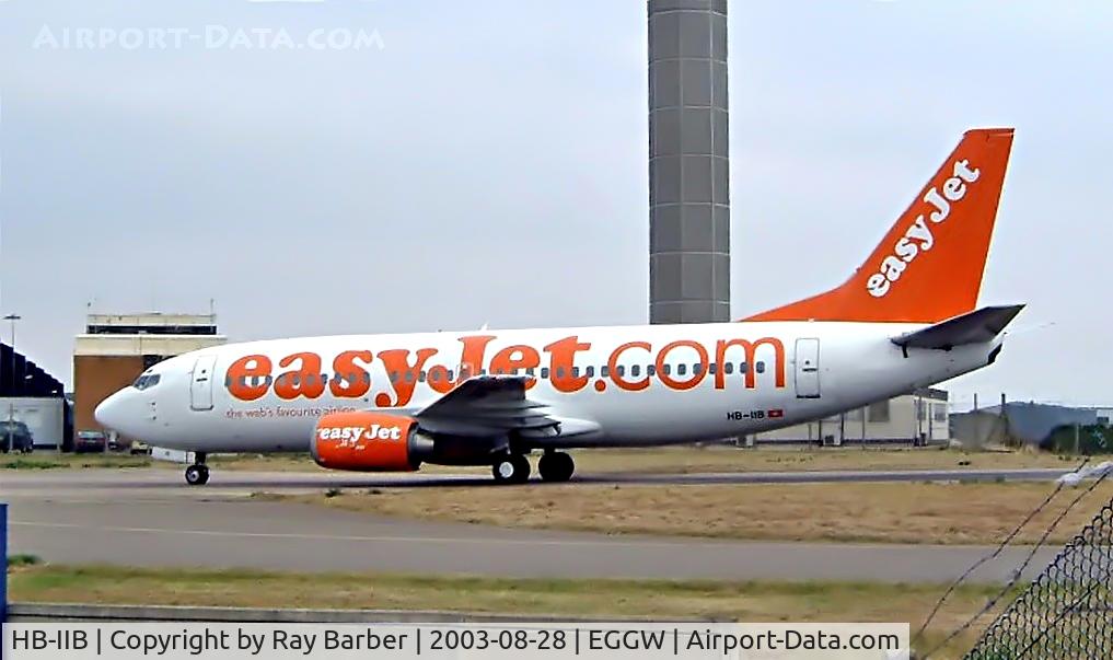 HB-IIB, 1989 Boeing 737-3M8 C/N 24024, Boeing 737-3M8 [24024] (EasyJet Switzerland) Luton~G 28/08/2003