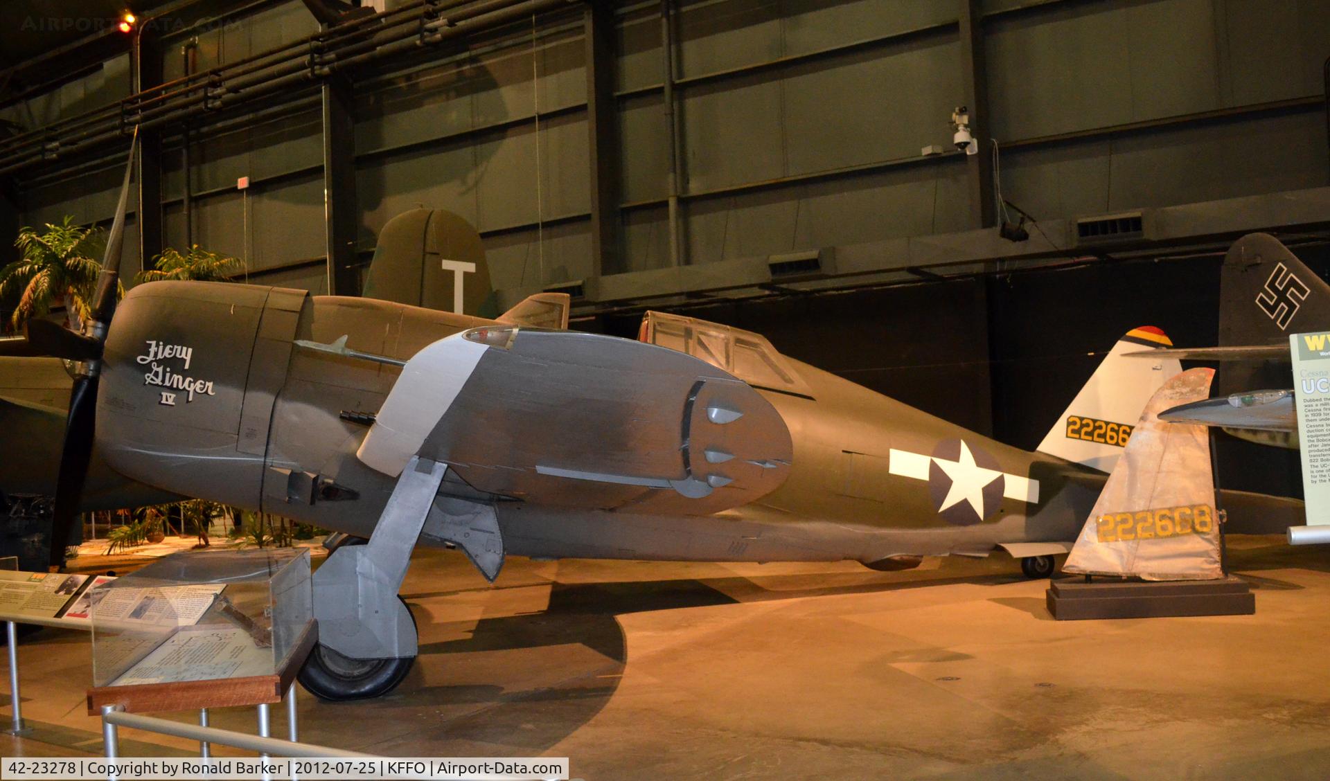 42-23278, 1942 Republic P-47D Thunderbolt C/N 42-23278/1029, AF Museum shown 42-22668