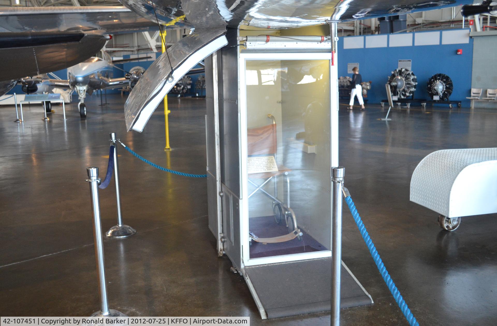42-107451, 1942 Douglas VC-54C-5-DO Skymaster C/N 7470, AF Museum  Elevator for FDR