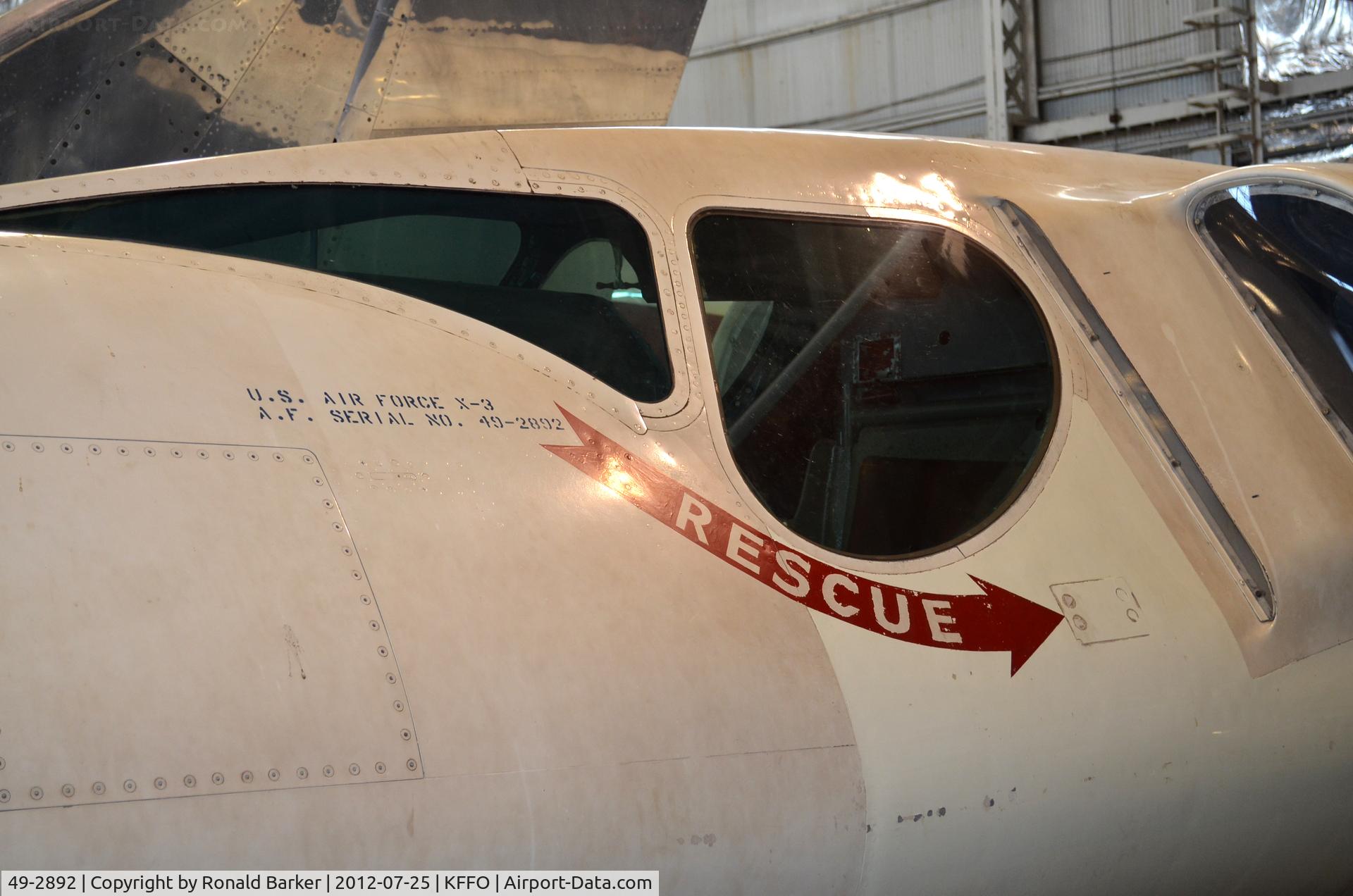 49-2892, 1949 Douglas X-3 Stiletto C/N Not found 49-2892, AF Museum