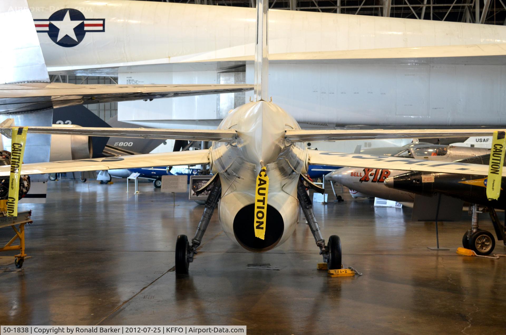 50-1838, 1950 Bell X-5 C/N Not found 50-1838, AF Museum