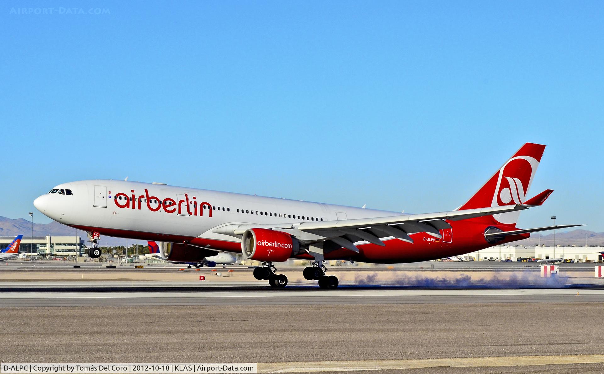 D-ALPC, 2002 Airbus A330-223 C/N 444, D-ALPC Air Berlin Airbus A330-223 (cn 444)

- Las Vegas - McCarran International (LAS / KLAS)
USA - Nevada, October 18, 2012
Photo: Tomás Del Coro