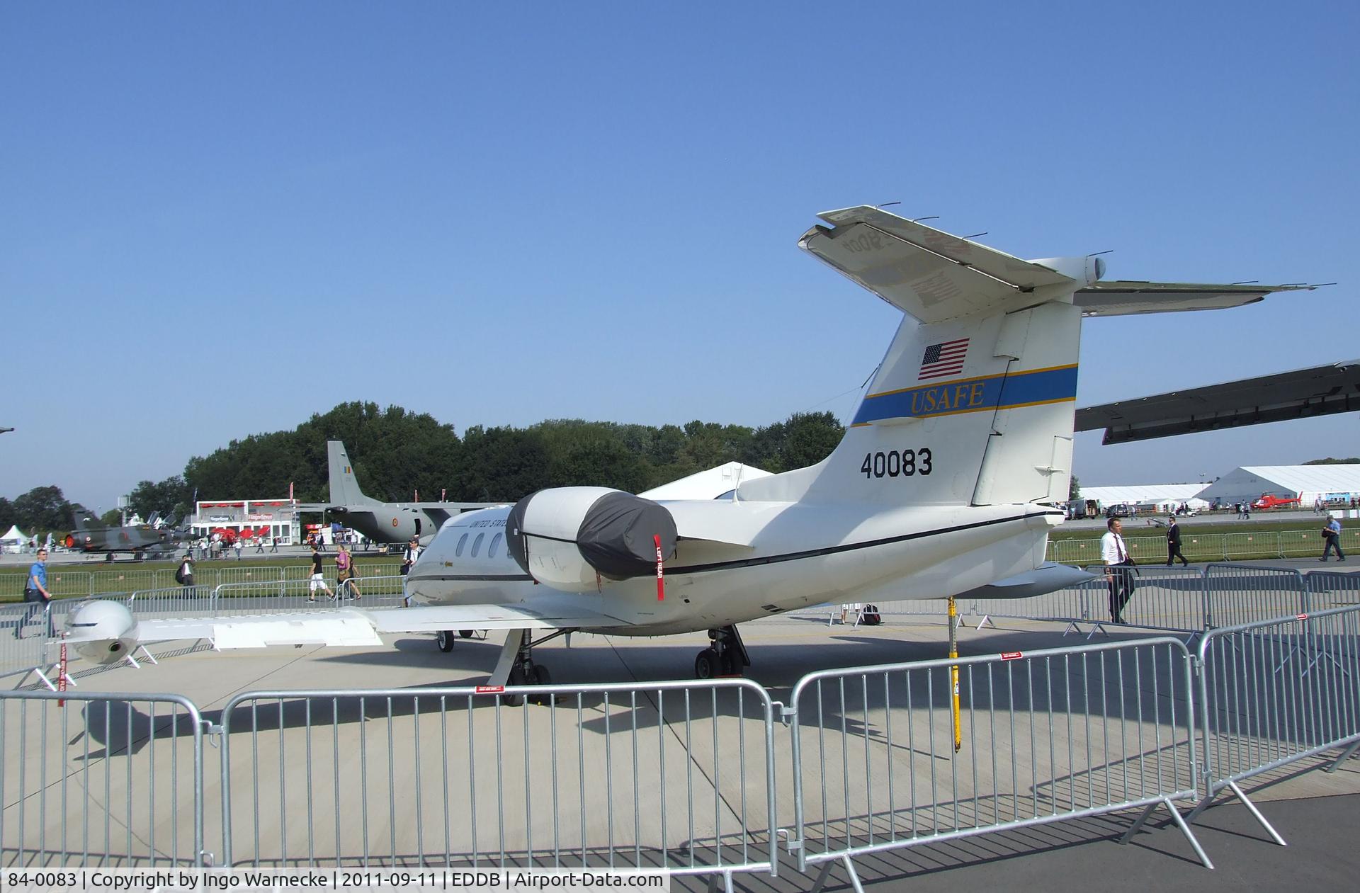 84-0083, 1984 Gates Learjet C-21A C/N 35A-529, Gates Learjet C-21A (Learjet 35A) of the USAF at the ILA 2012, Berlin