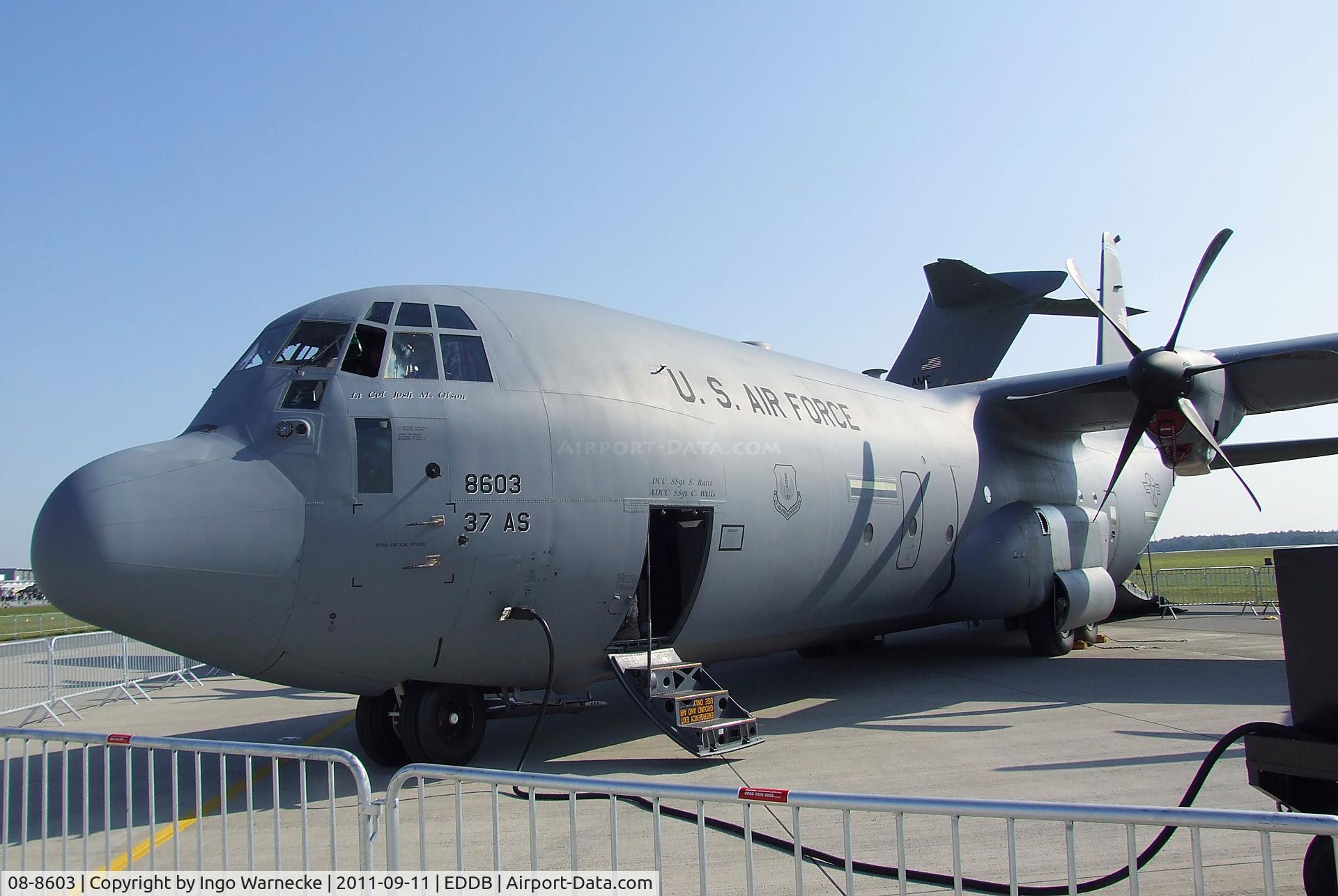 08-8603, 2009 Lockheed Martin C-130J-30 Super Hercules C/N 382-5613, Lockheed Martin C-130J Super Hercules of the USAF at the ILA 2012, Berlin