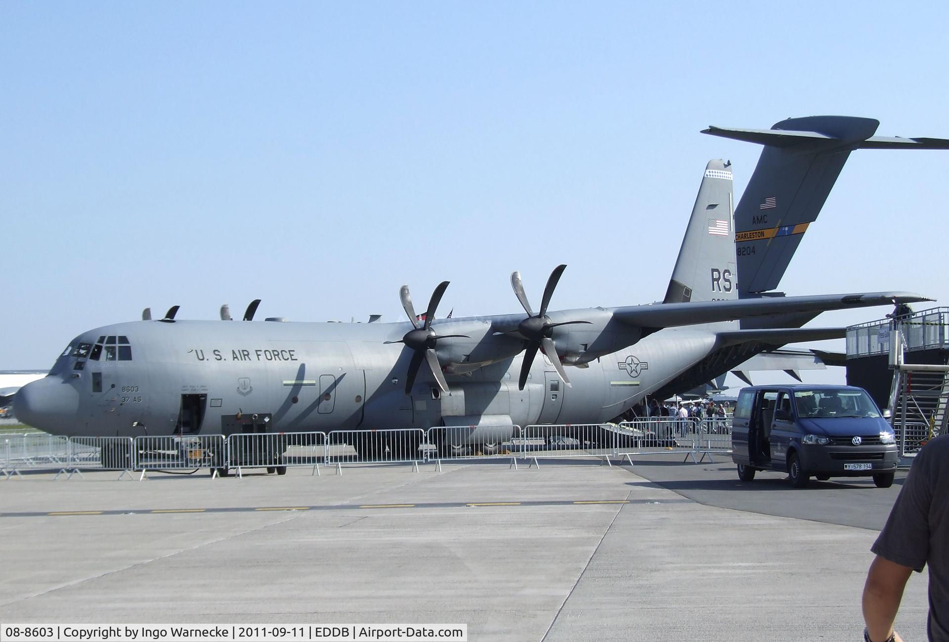 08-8603, 2009 Lockheed Martin C-130J-30 Super Hercules C/N 382-5613, Lockheed Martin C-130J Super Hercules of the USAF at the ILA 2012, Berlin