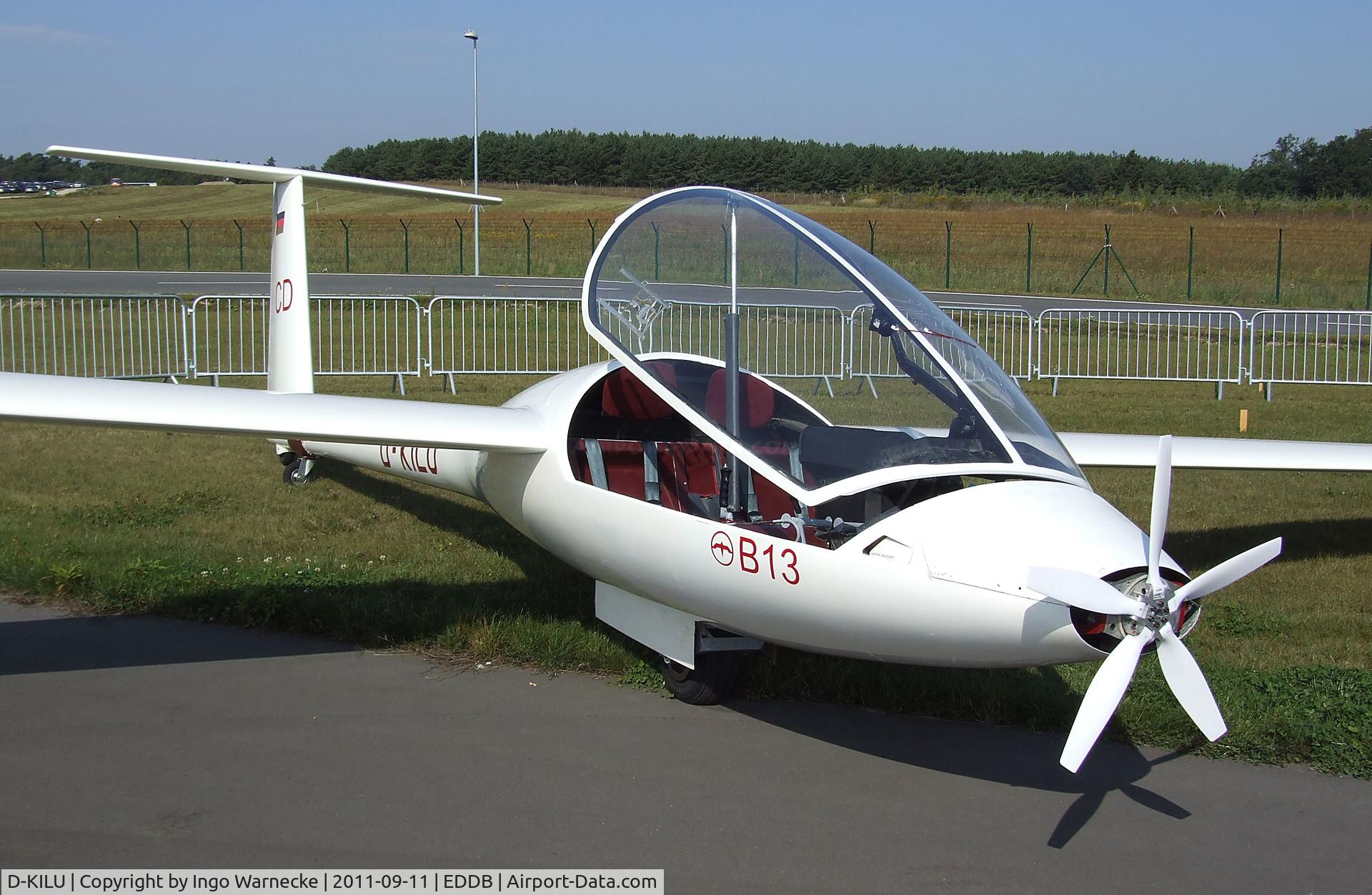 D-KILU, Akaflieg Berlin B-13 C/N unknown_D-KILU, Akaflieg Berlin B-13 (designed and registered - but never operated - as a motorized glider with retractable propeller, it will be converted to an electric motor in the near future) at the ILA 2012, Berlin
