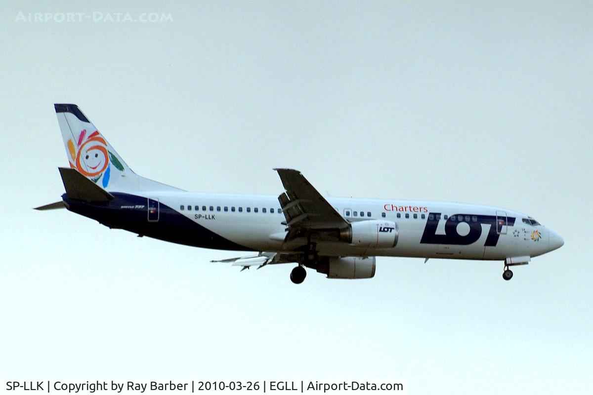 SP-LLK, 1993 Boeing 737-4Q8 C/N 25740, Boeing 737-4Q8 [25740] (LOT Charters) Home~G 26/03/2010