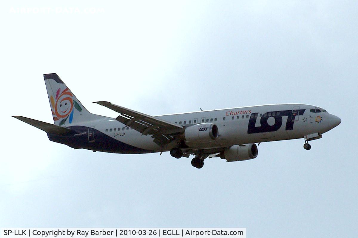SP-LLK, 1993 Boeing 737-4Q8 C/N 25740, Boeing 737-4Q8 [25740] (LOT Charters) Home~G 26/03/2010