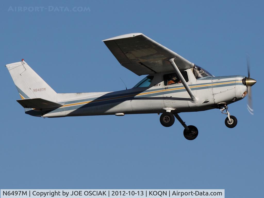 N6497M, 1980 Cessna 152 C/N 15284757, Leaving Brandywine
