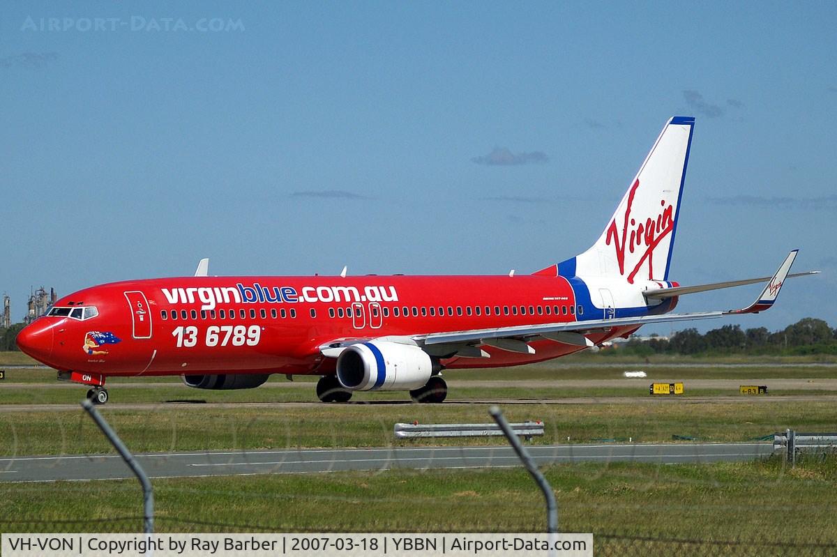VH-VON, 2003 Boeing 737-8FE C/N 33795, Boeing 737-8FE [33795] (Virgin Blue) Brisbane-International~VH 18/03/2007
