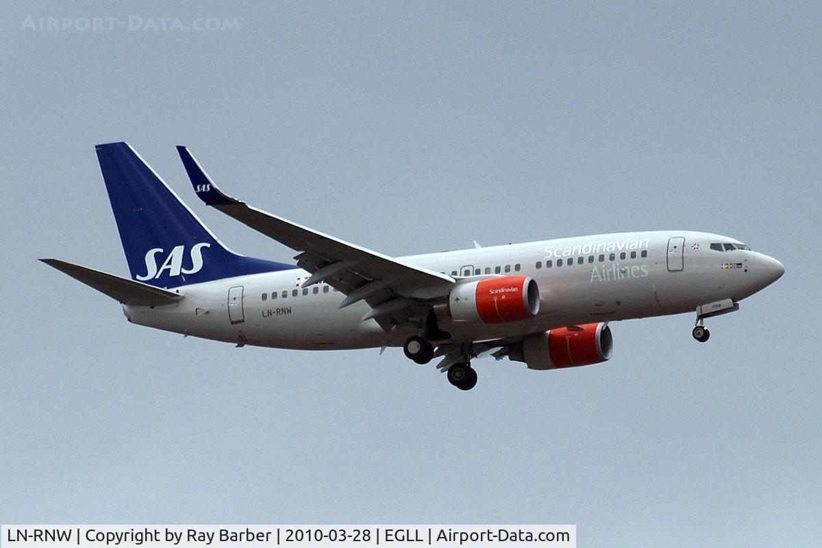 LN-RNW, 2010 Boeing 737-783 C/N 34549, Boeing 737-783 [34549] (SAS Scandinavian Airlines) Home~G 28/03/2010
