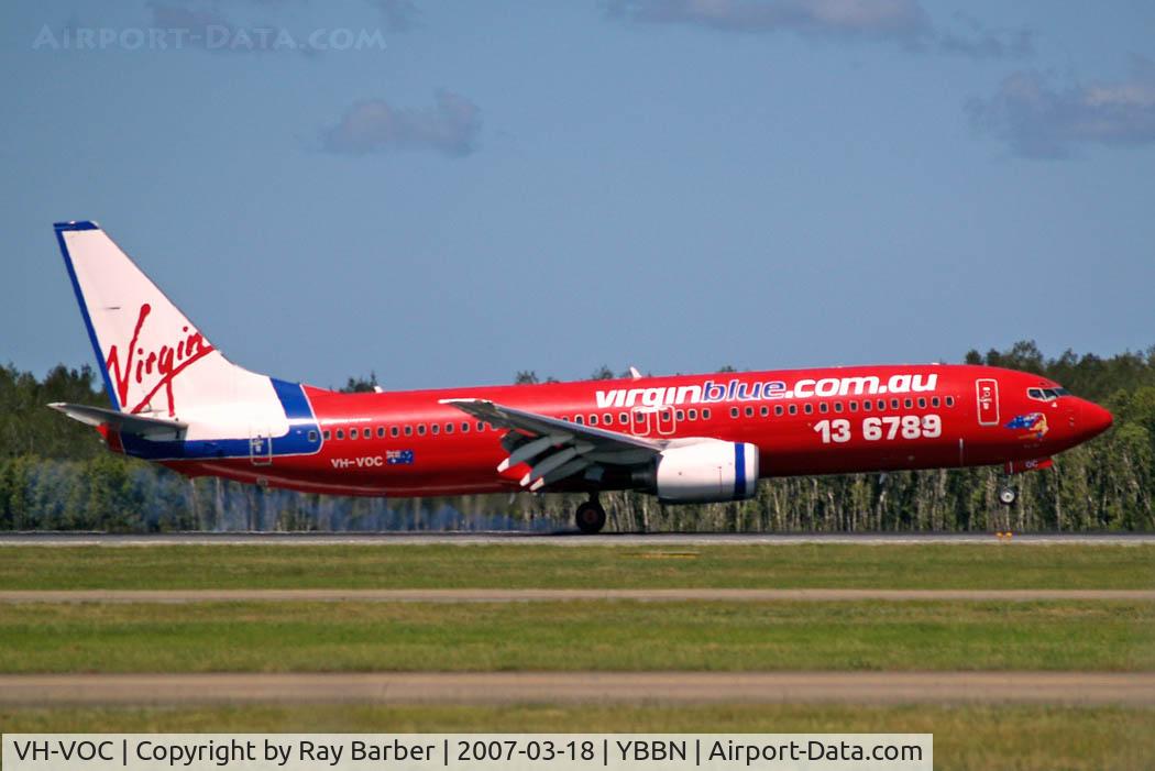 VH-VOC, 2002 Boeing 737-8BK C/N 30623, Boeing 737-88K [30623] (Virgin Blue) Brisbane-International~VH 18/03/2007